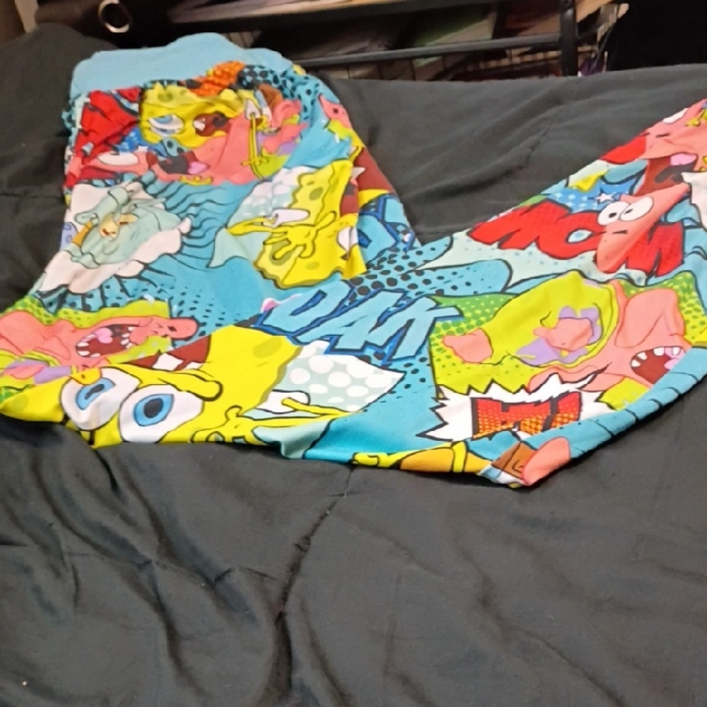Nickelodeon Colorful Cartoon (SpongeBob )Print Sleep Pants